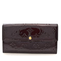 Louis Vuitton Vernis Sarah Wallet Amarante