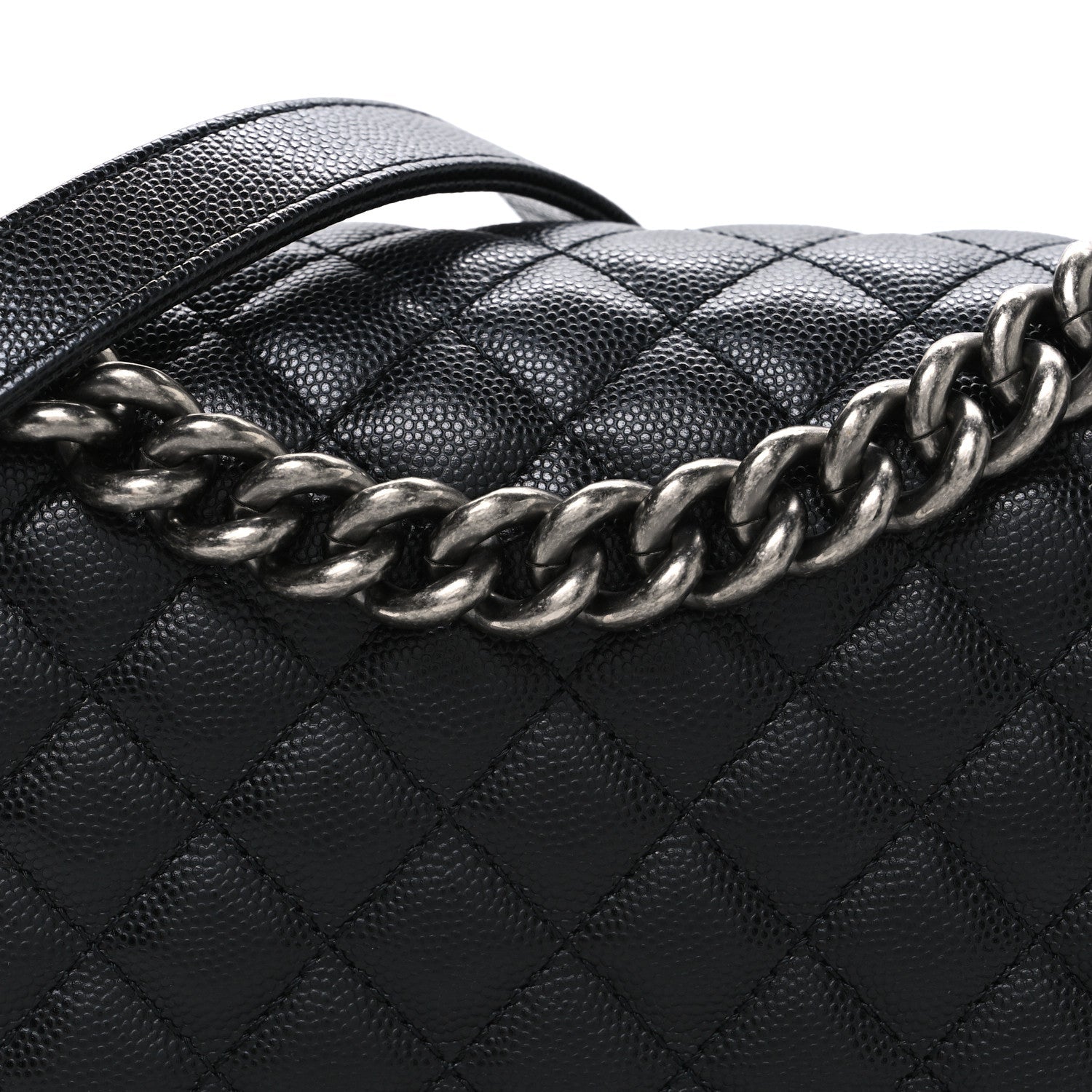 Chanel Caviar Quilted Medium Boy Flap Black