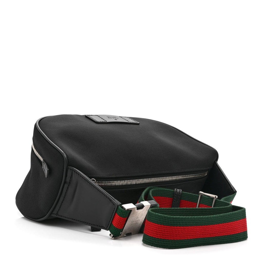 Gucci Techno Canvas Web Large Belt Bag Black