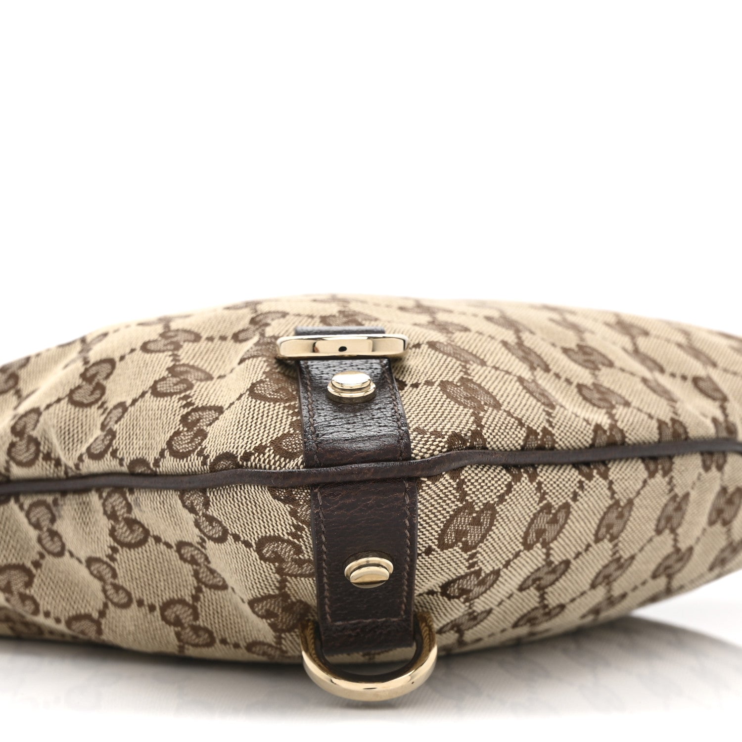 Gucci Monogram Abbey Messenger Bag Dark Brown