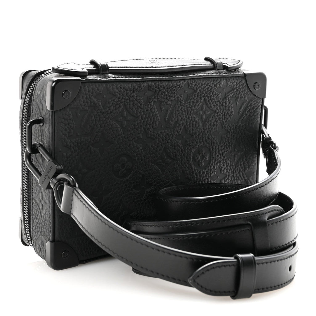 Louis Vuitton Taurillon Monogram Soft Trunk Black
