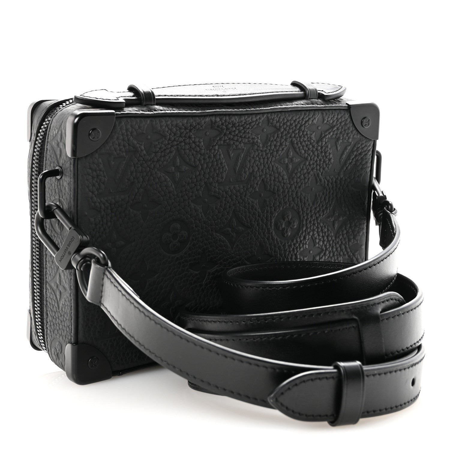 Louis Vuitton Taurillon Monogram Soft Trunk Black