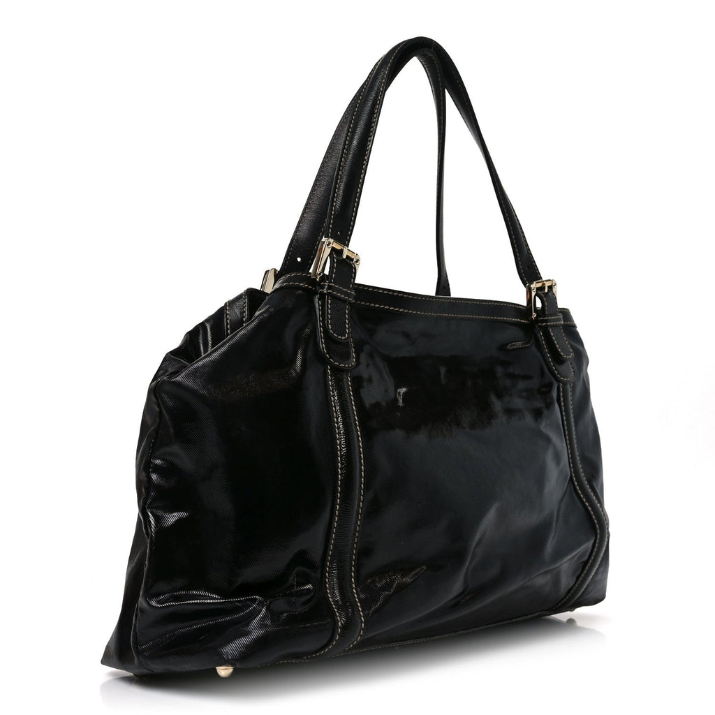 Gucci Dialux Medium Britt Tote Black