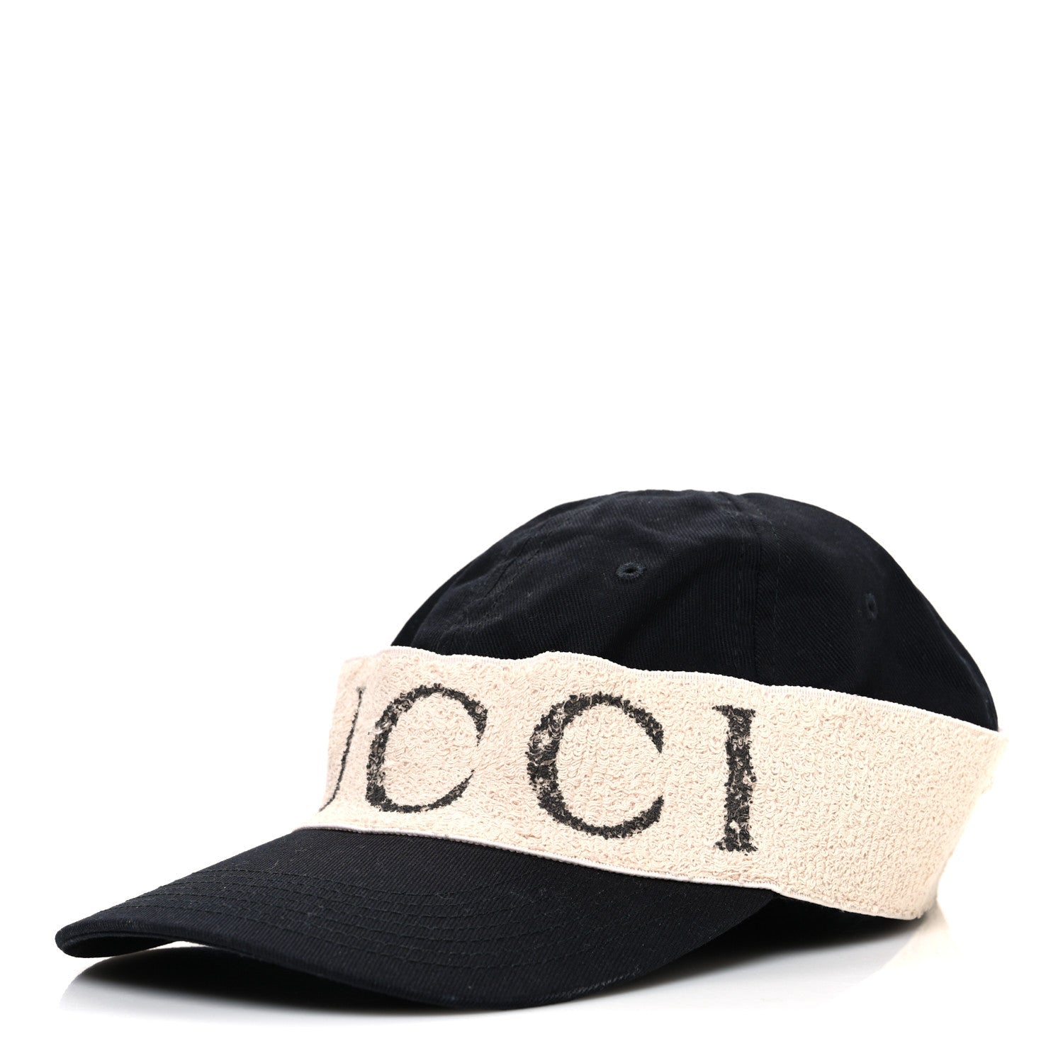 Gucci Gabardine Gucci Headband Baseball Hat L Black