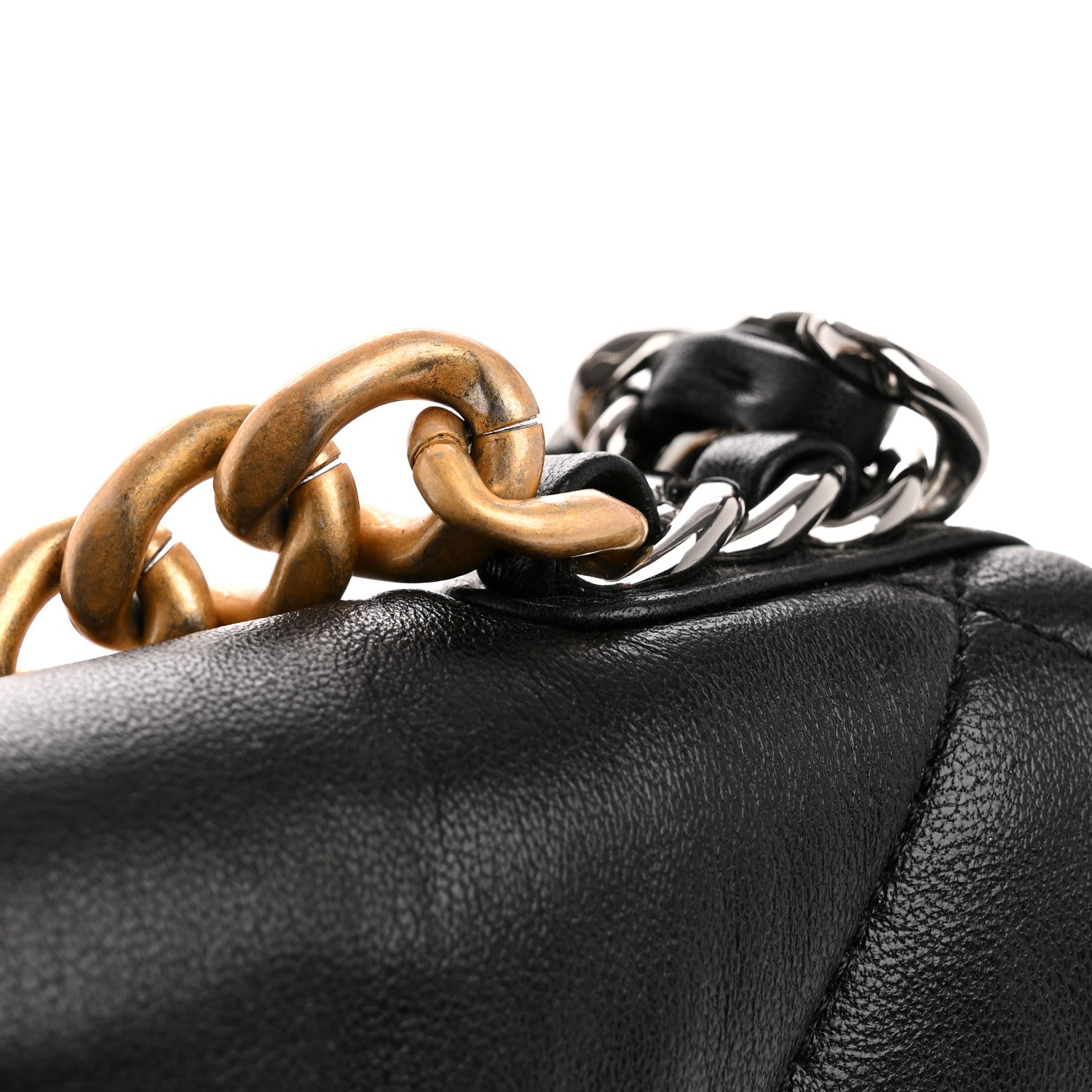 Chanel Lambskin Quilted Medium Chanel 19 Flap Black