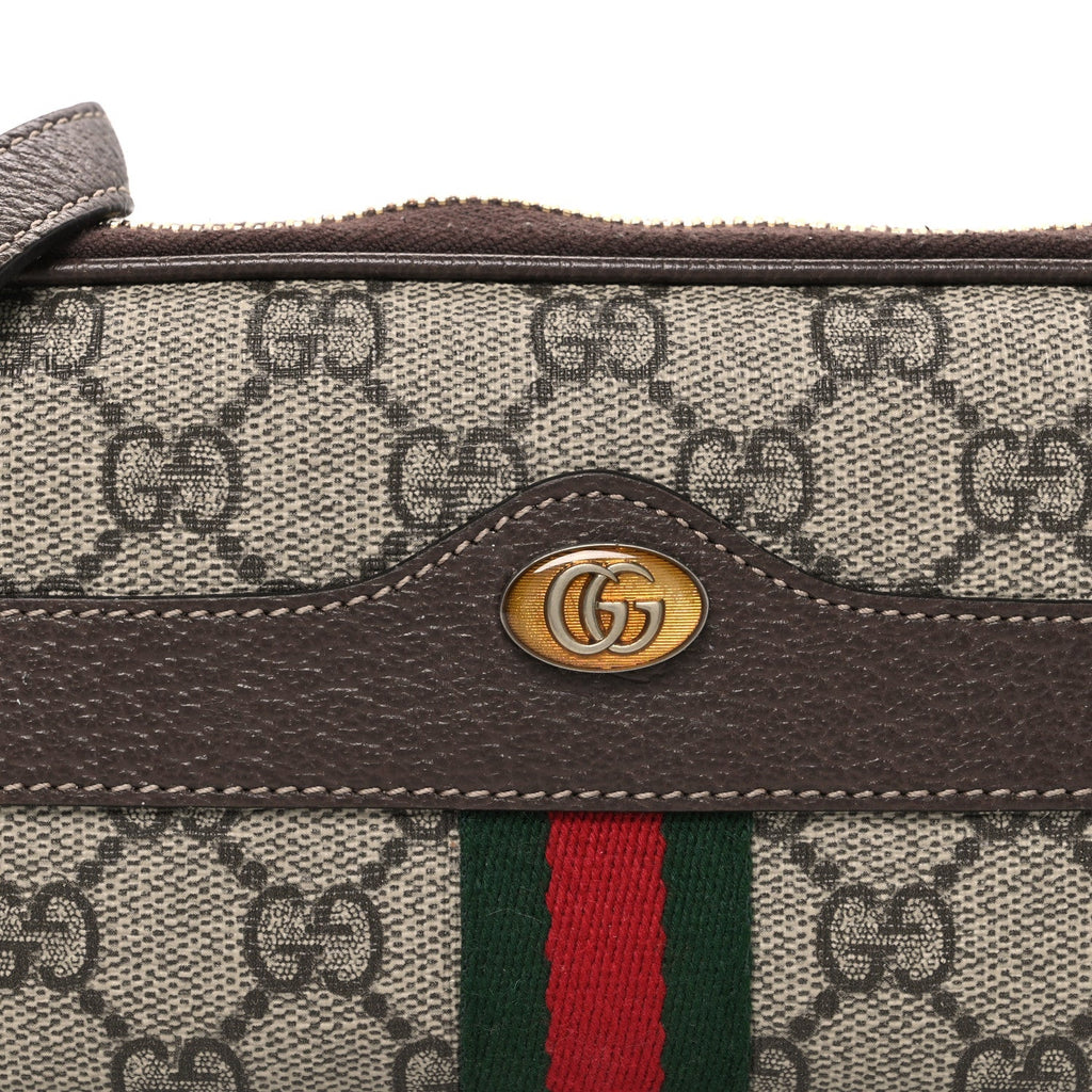Gucci GG Supreme Monogram Web Mini Ophidia GG Bag Brown