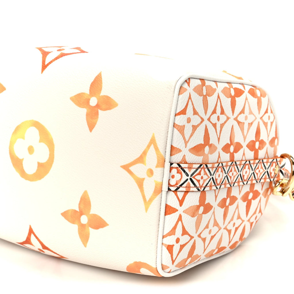 Louis Vuitton Monogram Giant By The Pool 2.0 Speedy Bandouliere 25 Apricot