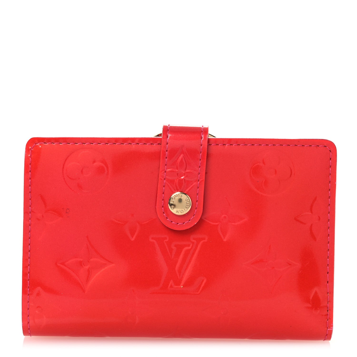 Louis Vuitton Vernis French Purse Wallet Fuchsia