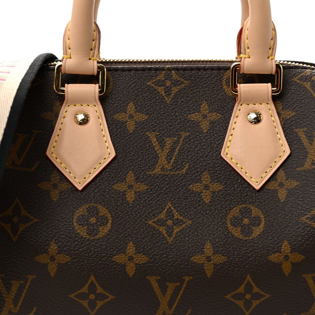 Louis Vuitton Monogram Speedy Bandouliere 20 Black