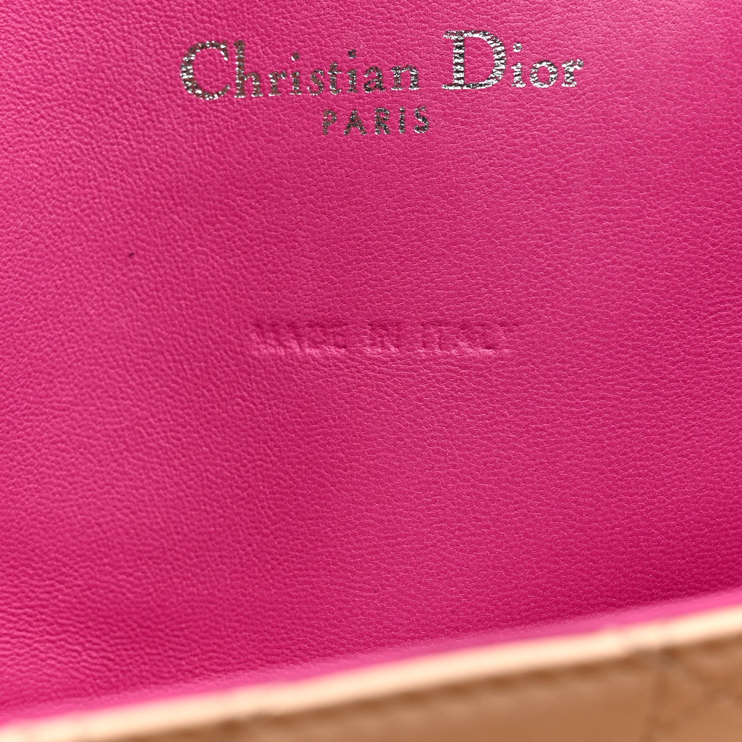 Christian Dior Lambskin Cannage Large Miss Dior Flap Sorbet