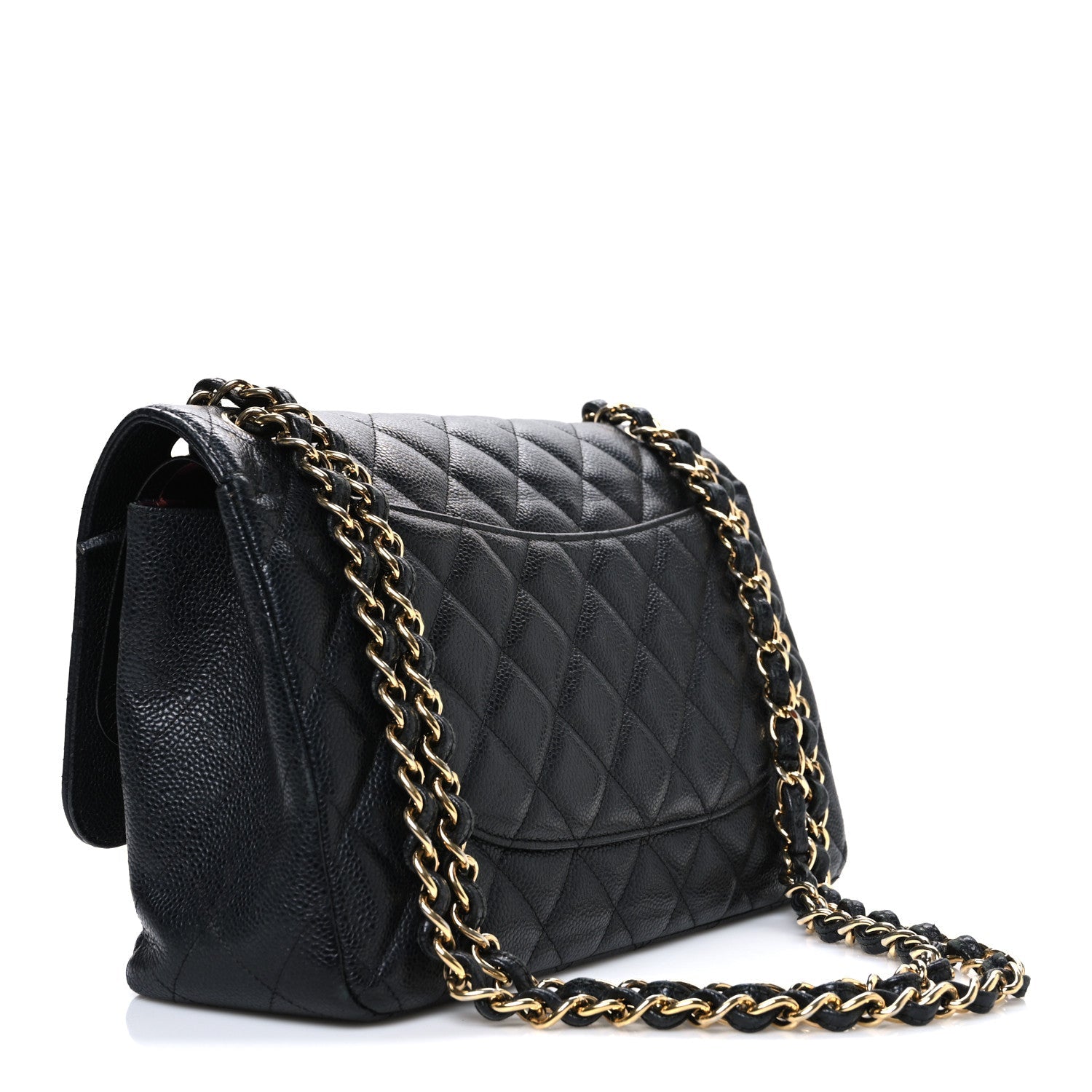 Chanel Caviar Quilted Jumbo Double Flap Black