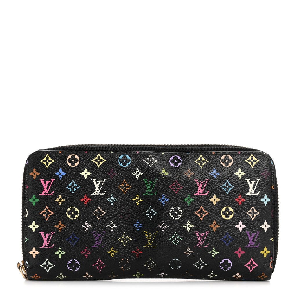 Louis Vuitton Monogram Multicolor Zippy Wallet Black Grenade