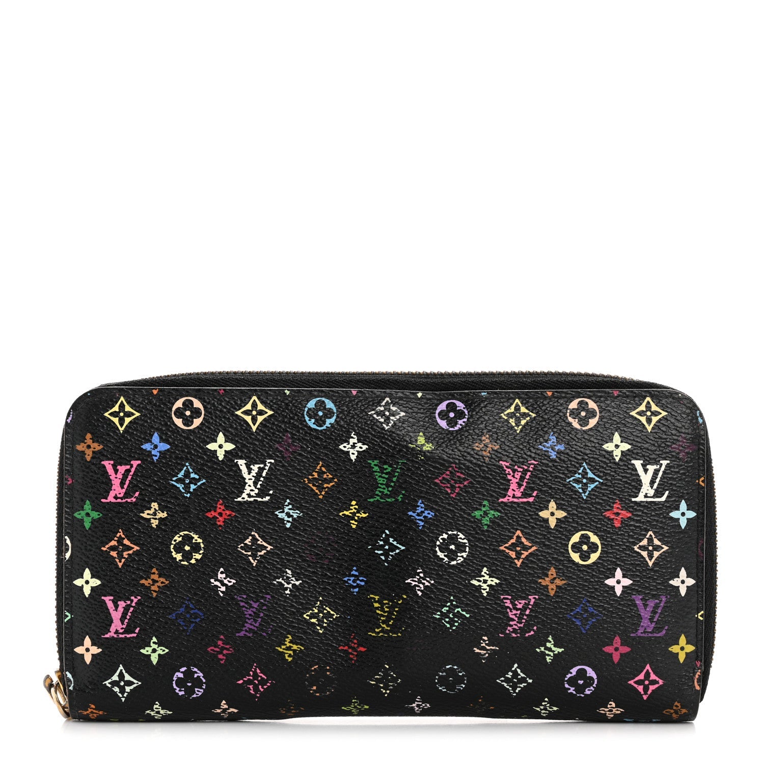 Louis Vuitton Monogram Multicolor Zippy Wallet Black Grenade