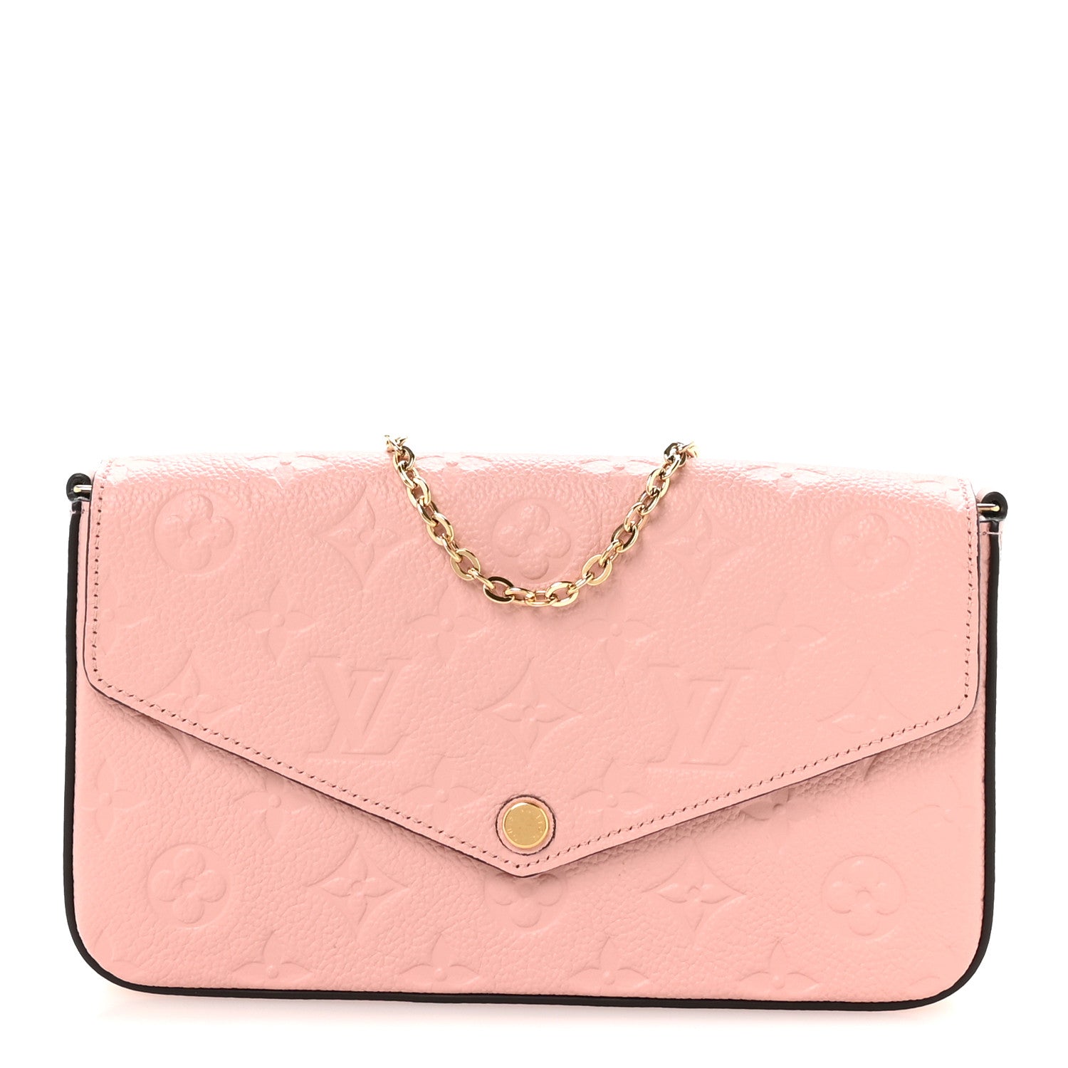 Louis Vuitton Empreinte Pochette Felicie Chain Wallet Rose Poudre