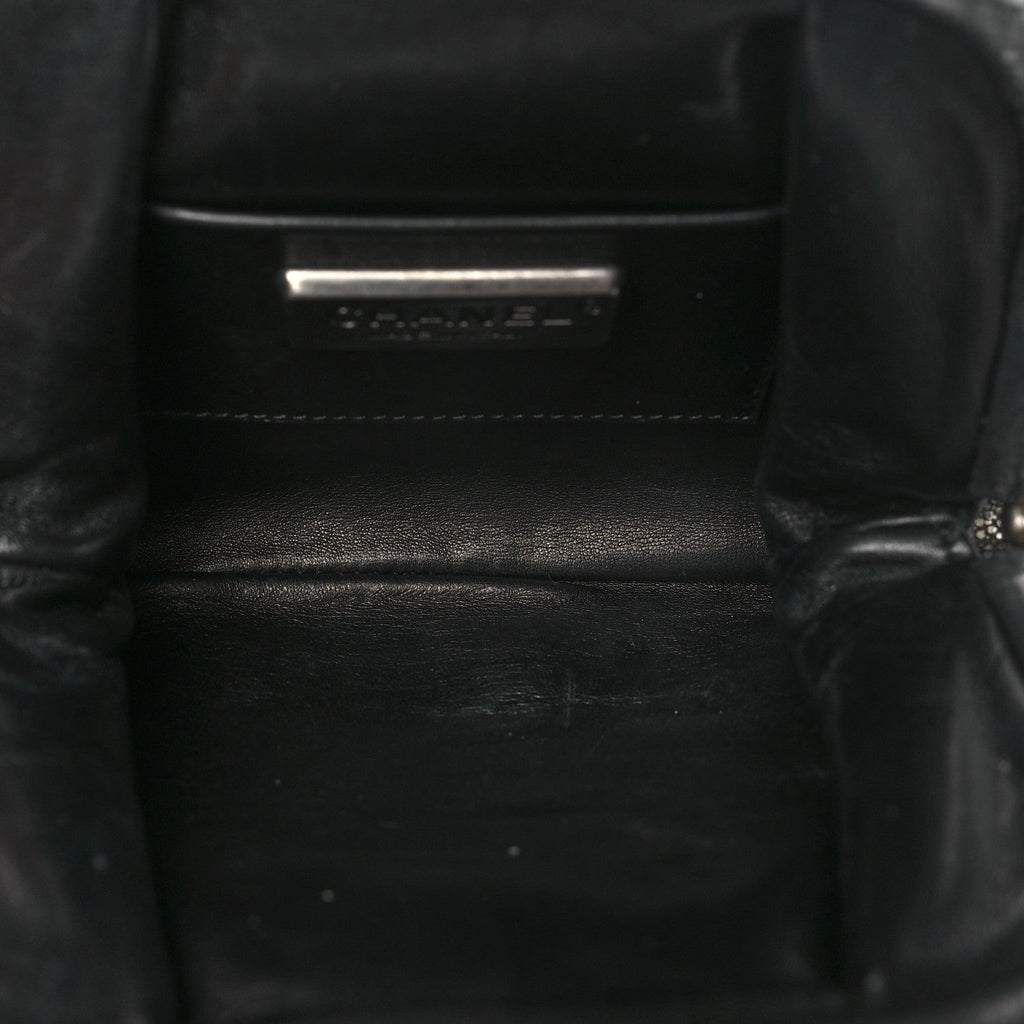 Chanel Stingray Degrade Frame Clutch Silver