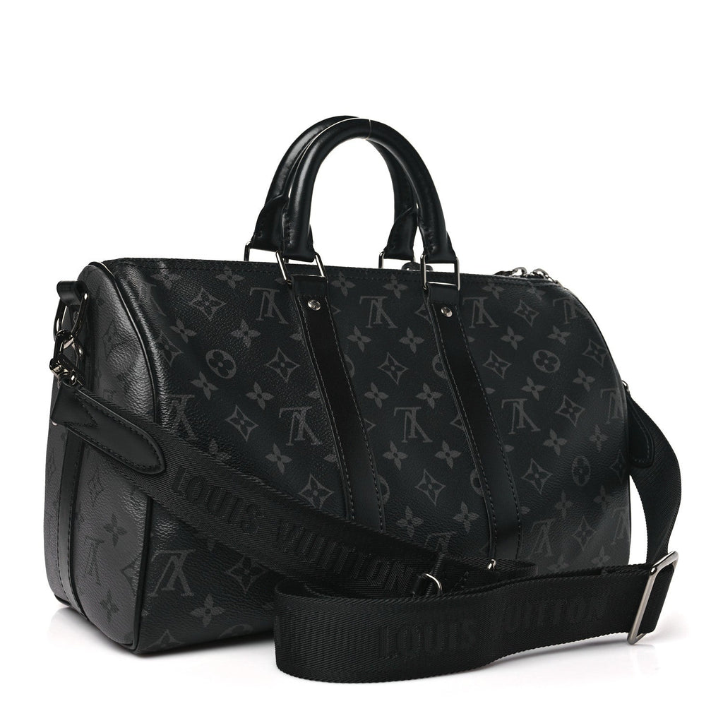 Louis Vuitton Monogram Eclipse Reverse Keepall Bandouliere 35
