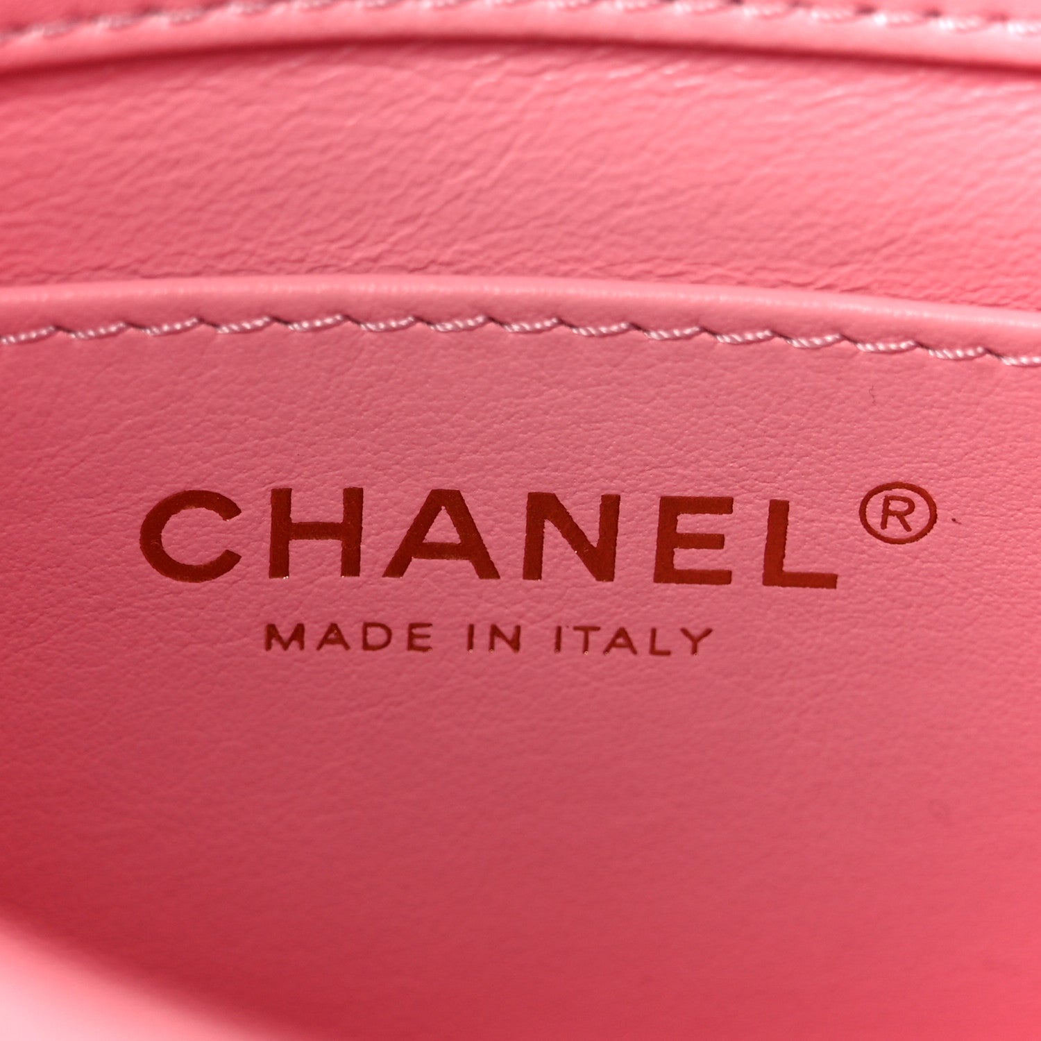 Chanel Lambskin Wenge Quilted Mini Fashion Wood Square Flap Pink