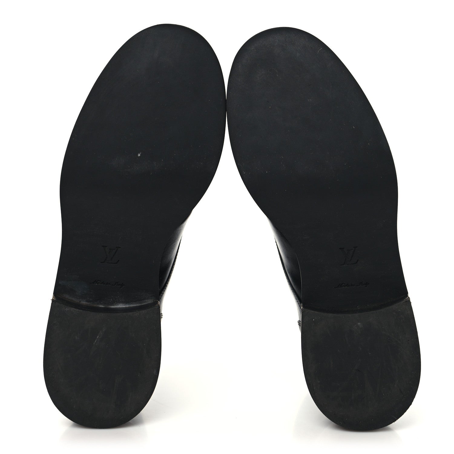Louis Vuitton Calfskin LV Black Heart Flat Ranger Boots 37 Black