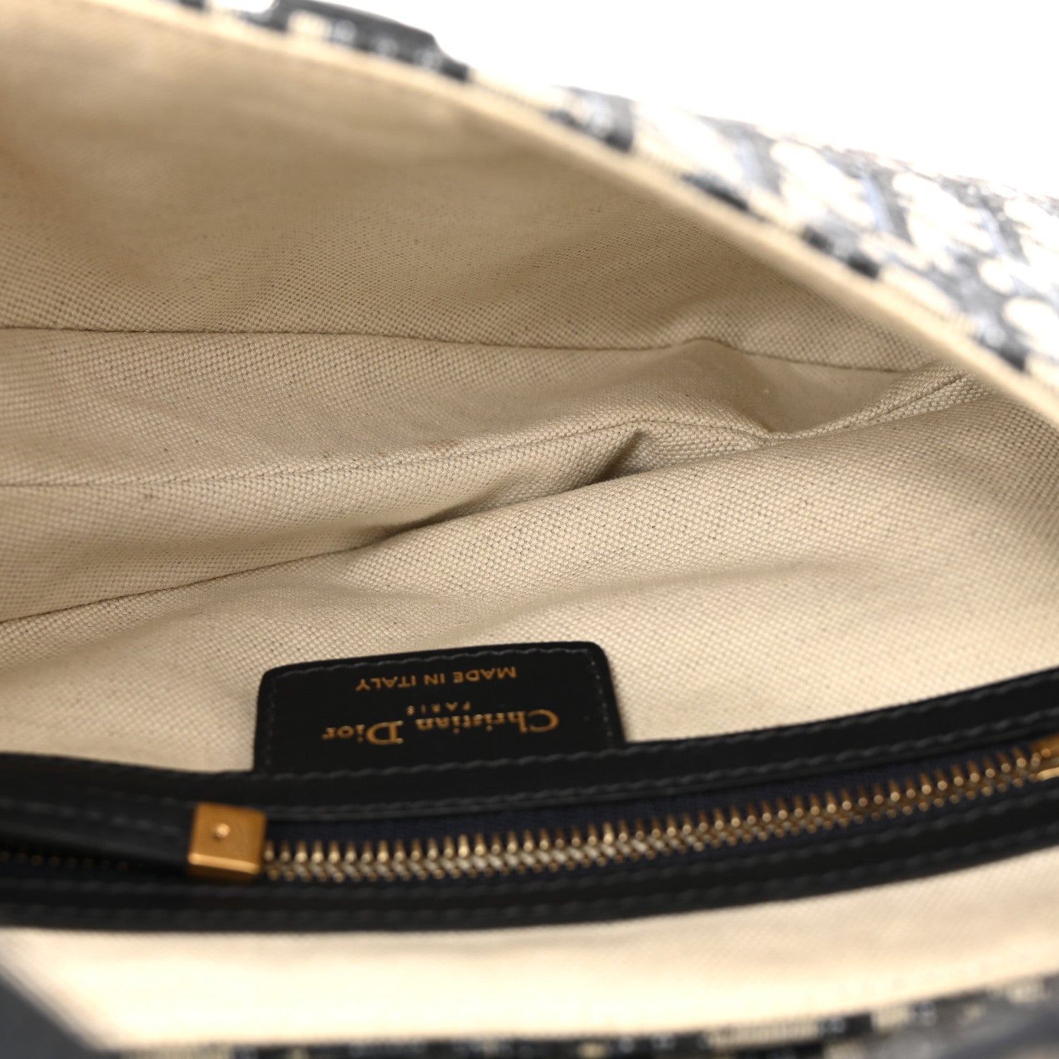 Christian Dior Oblique Saddle Bag Blue