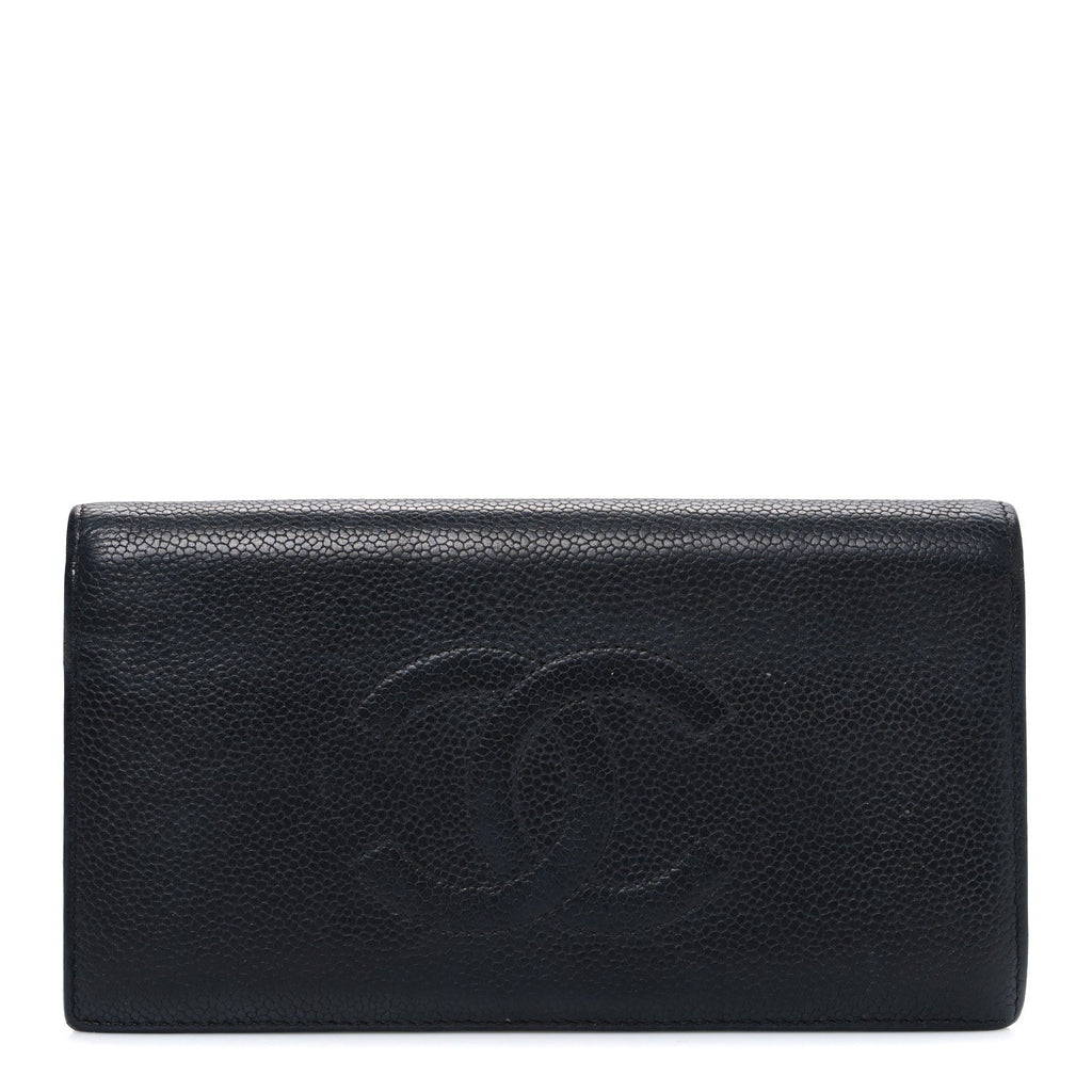 Caviar Timeless CC Yen Wallet Black
