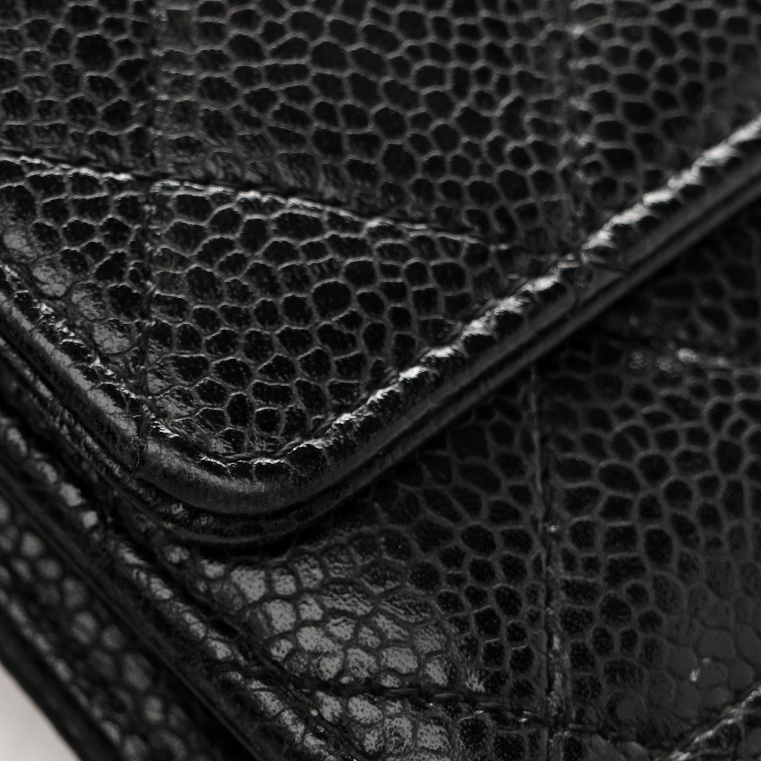 Chanel Caviar Quilted Wallet On Chain WOC Black