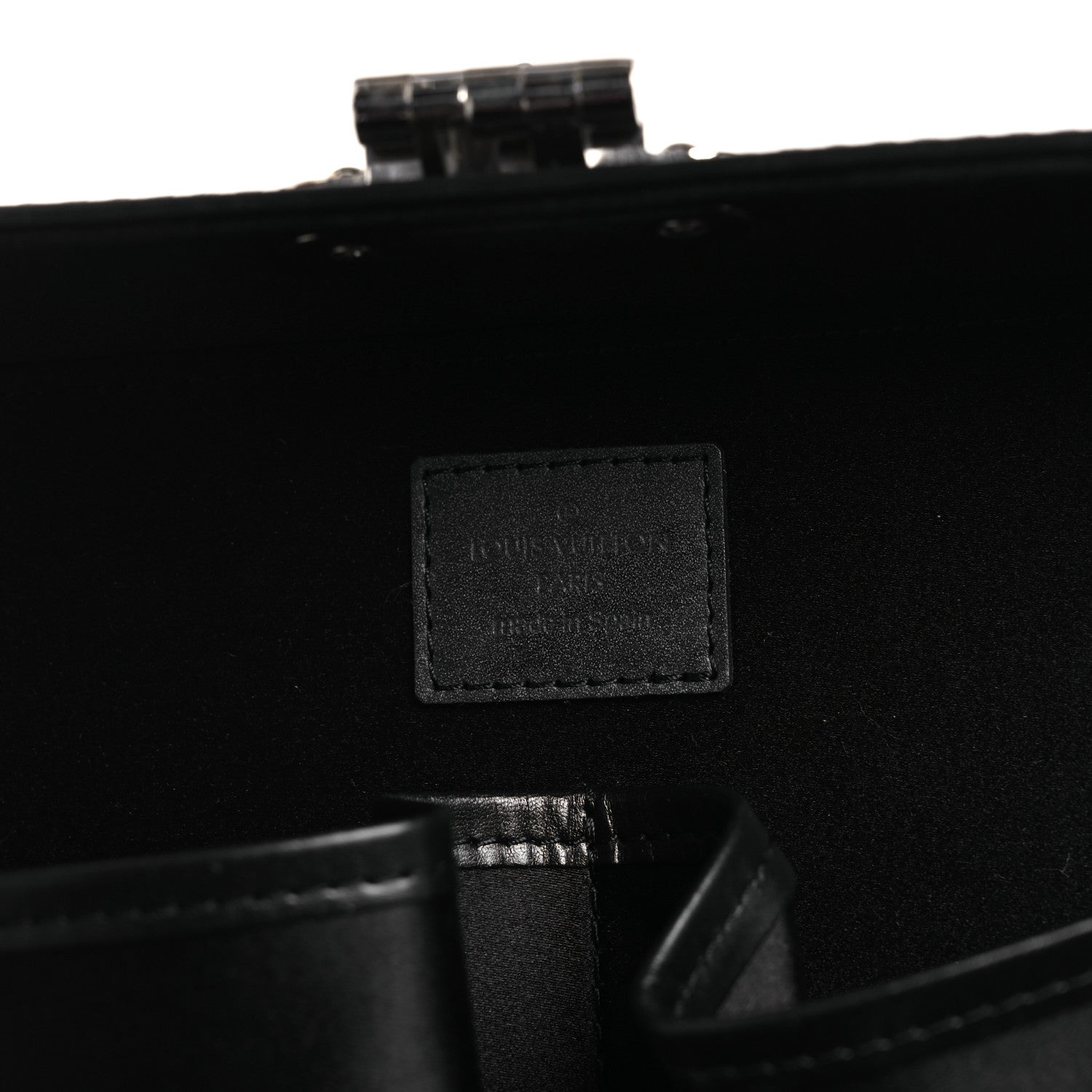 Louis Vuitton Monogram Glace Valisette MM Black