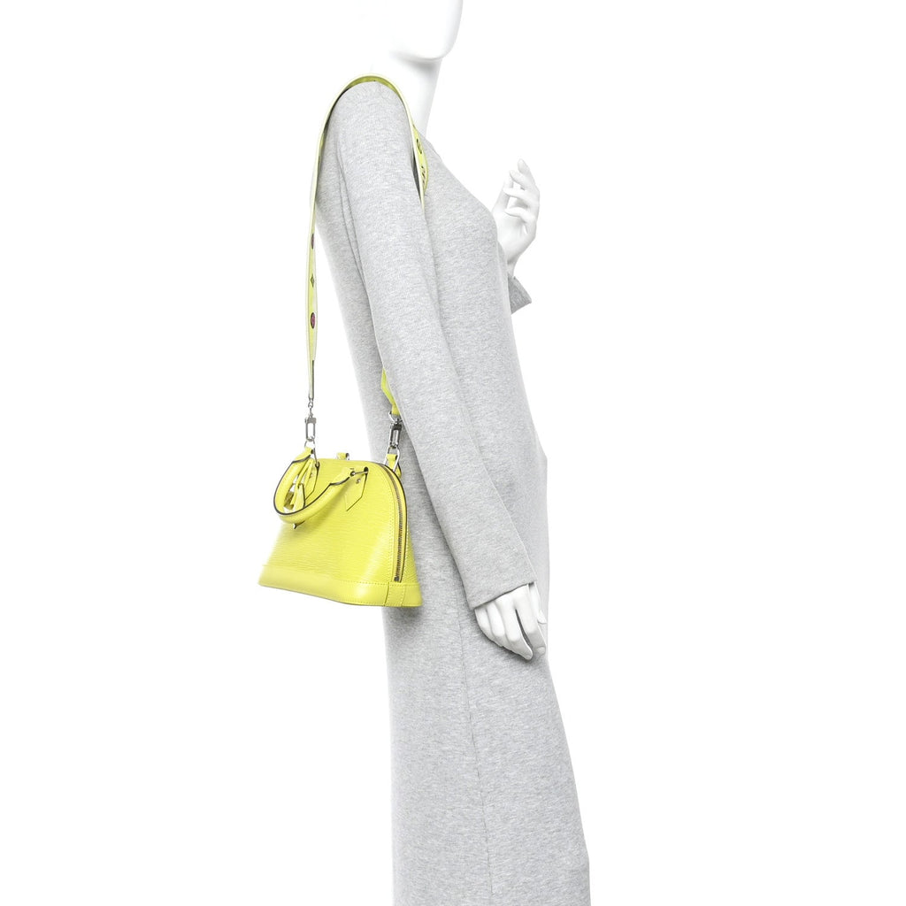 Louis Vuitton Epi Jacquard Alma BB Yellow Citron