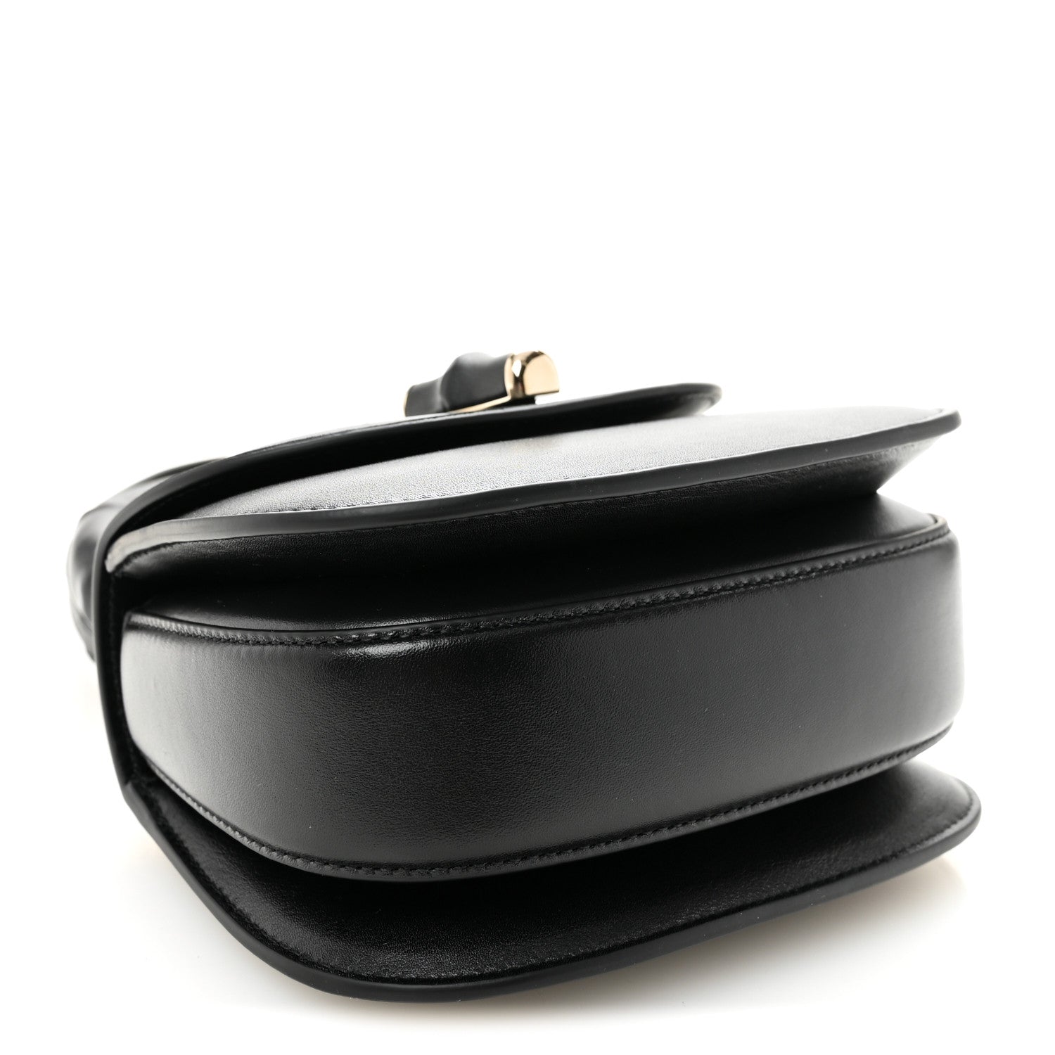 Gucci Boarded Dyana Lux Calfskin Mini Bamboo 1947 Top Handle Bag Black