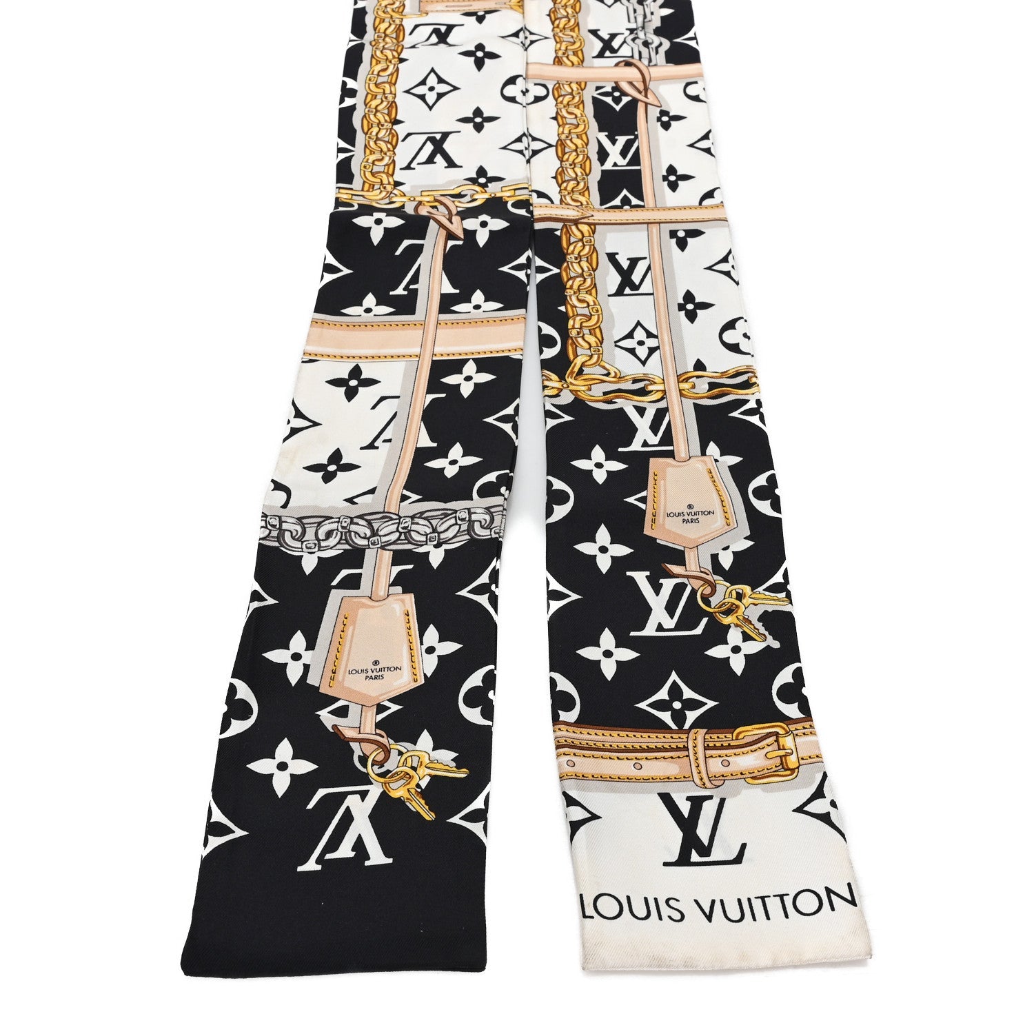 Louis Vuitton Silk Monogram Confidential Bandeau Black