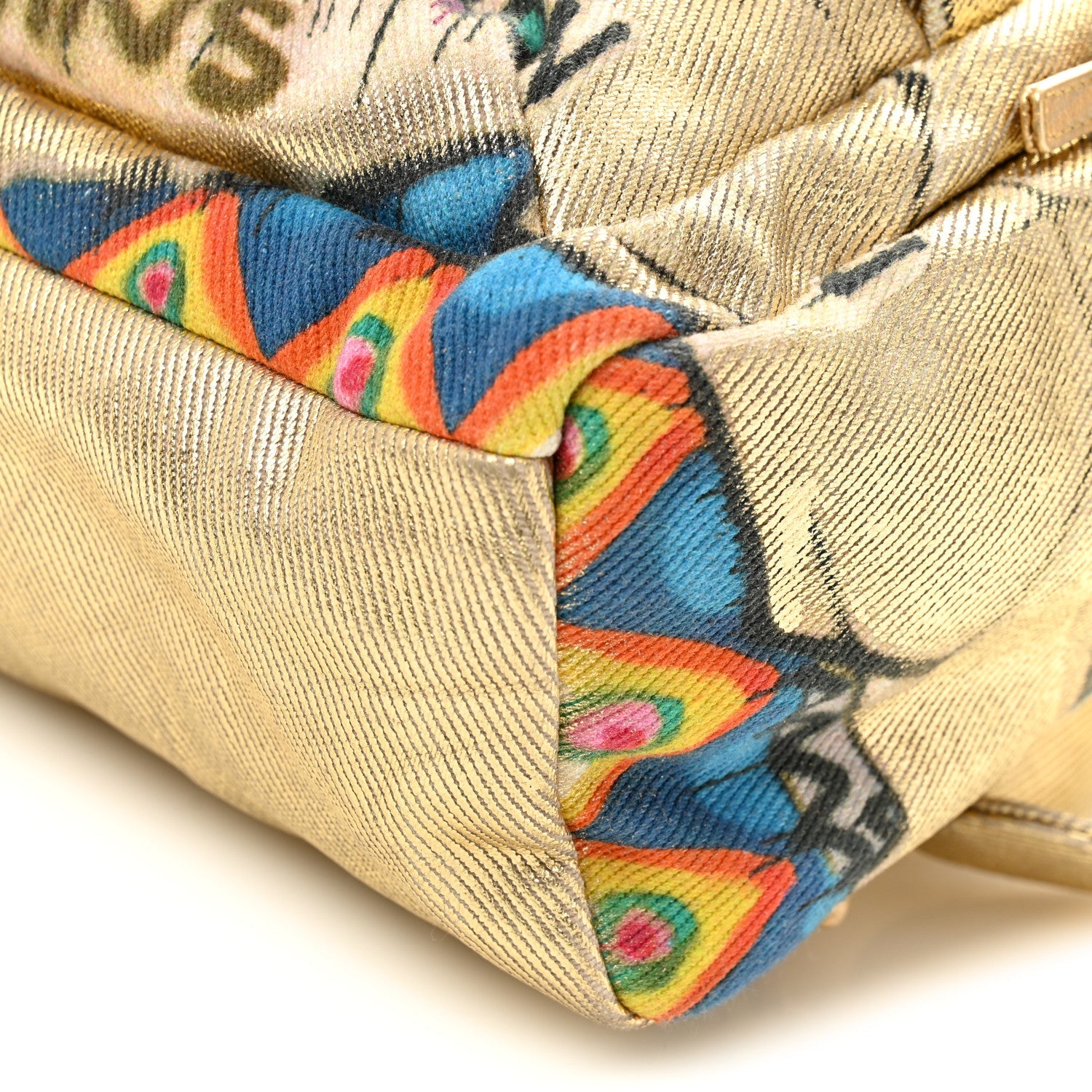 Chanel Graffiti Printed Canvas Street Spirit Backpack Multicolor