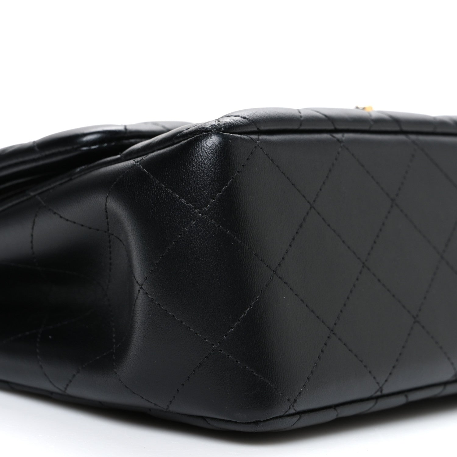 Chanel Lambskin Quilted Jumbo Double Flap Black