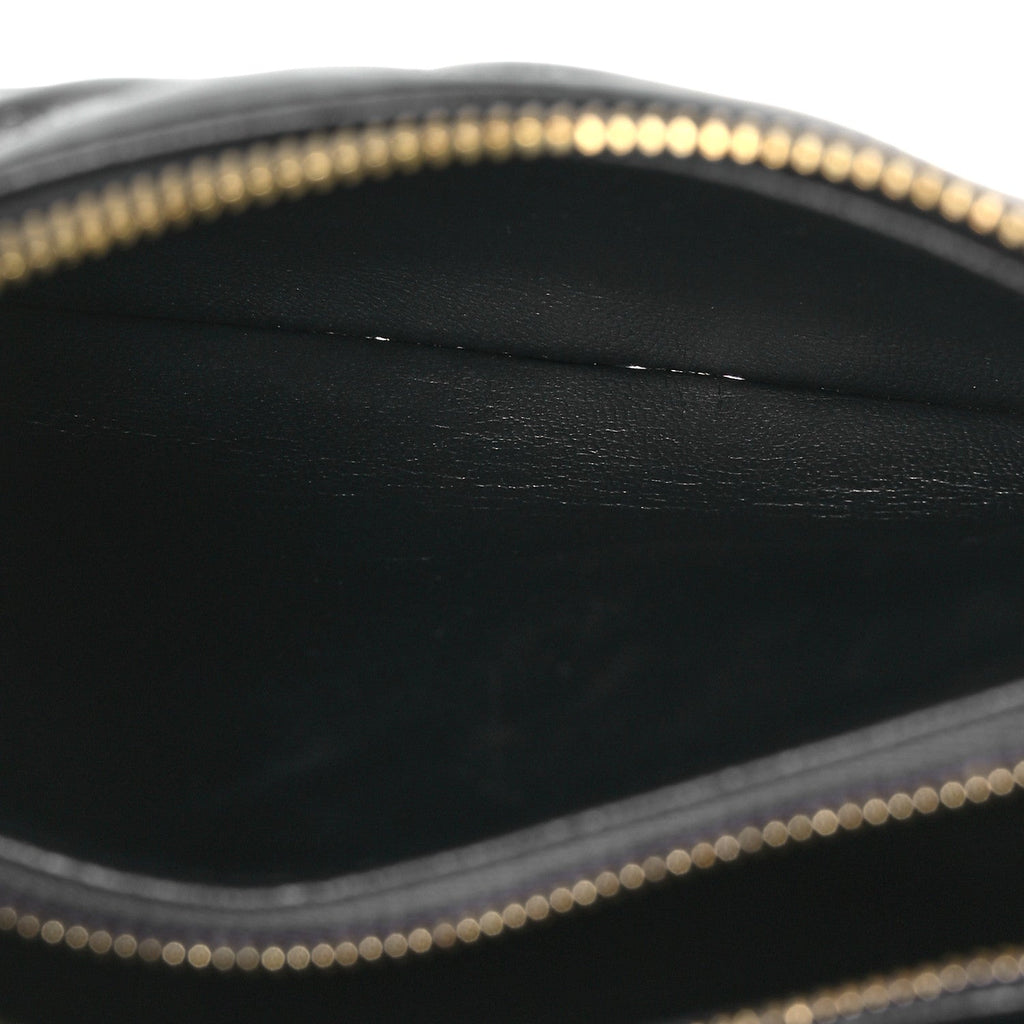 Louis Vuitton Lambskin Crystal Embellished Monogram Coussin BB Black