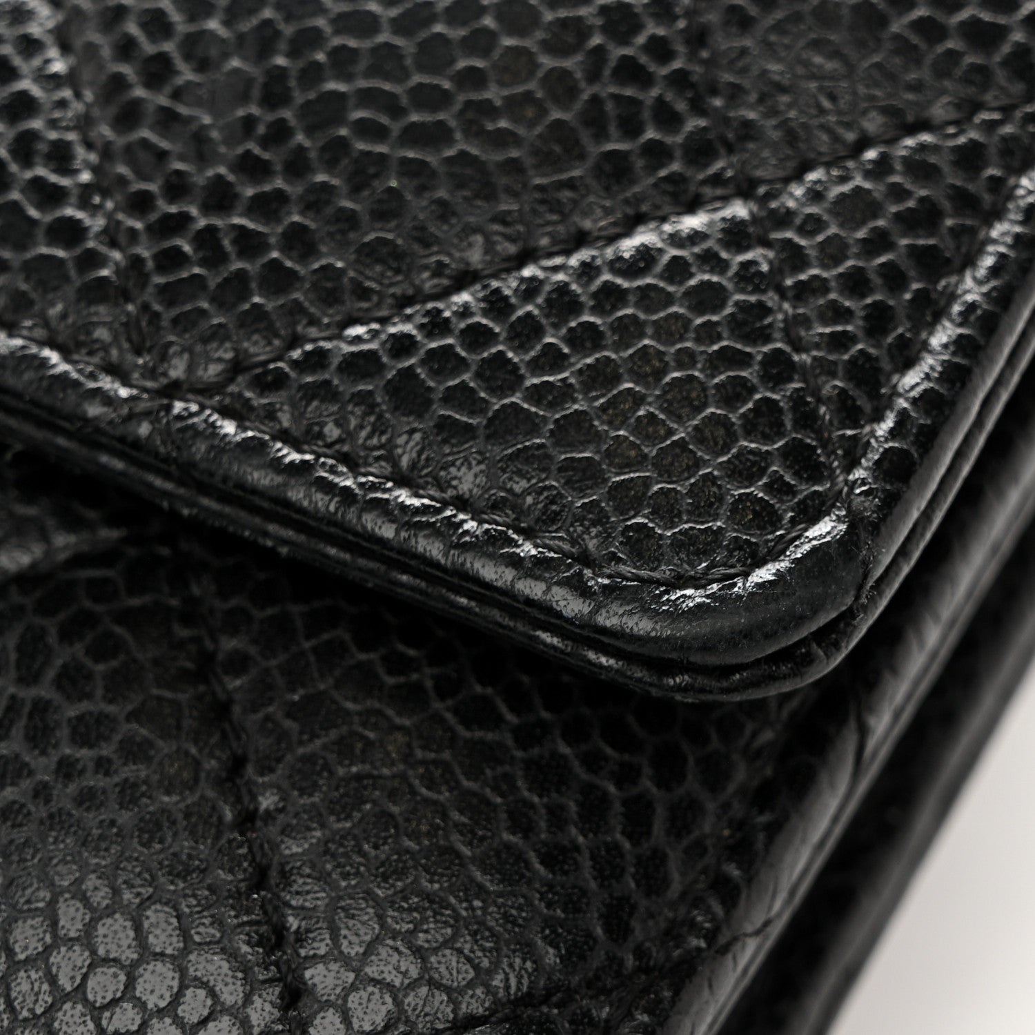 Chanel Caviar Quilted Wallet On Chain WOC Black