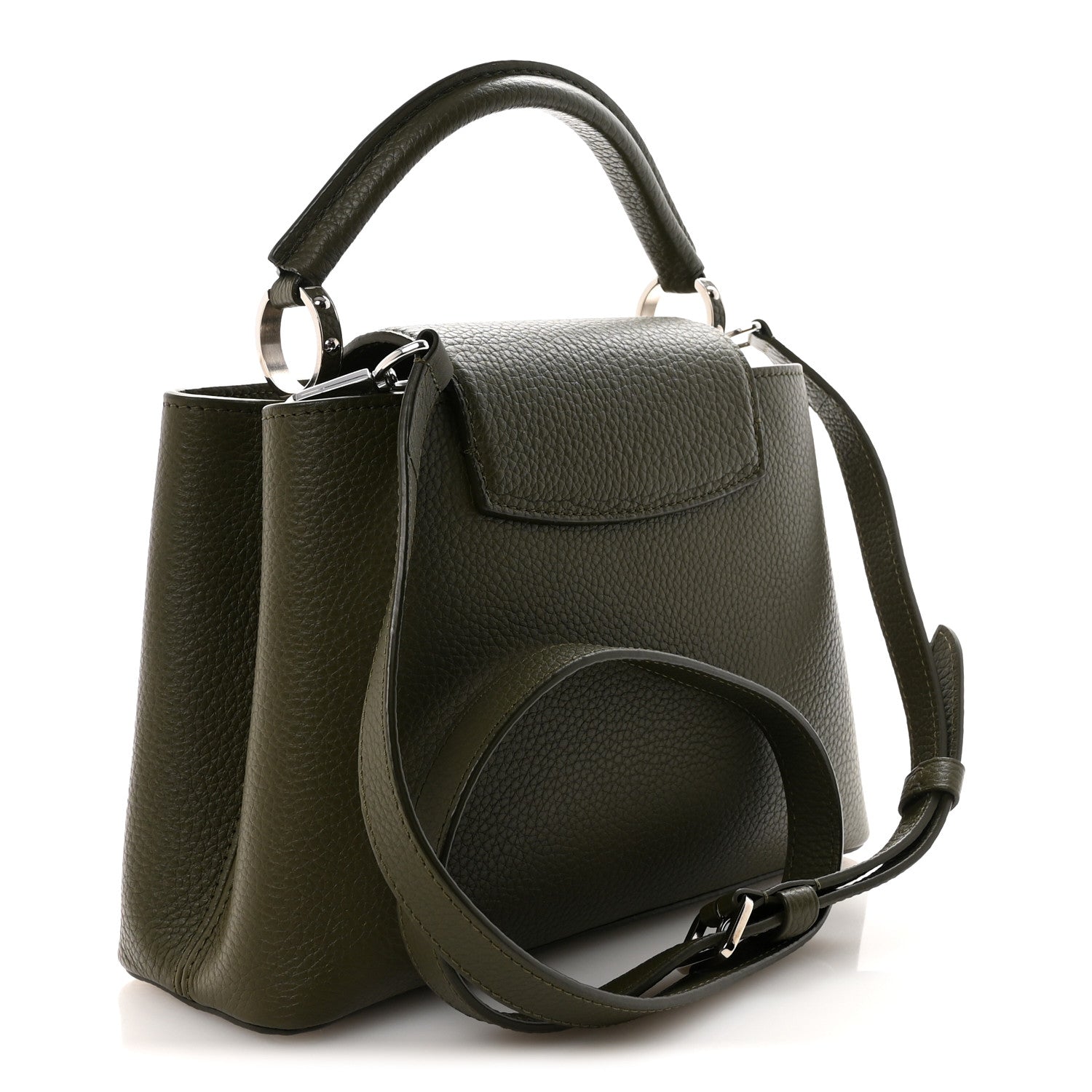 Louis Vuitton Taurillon Capucines BB Khaki