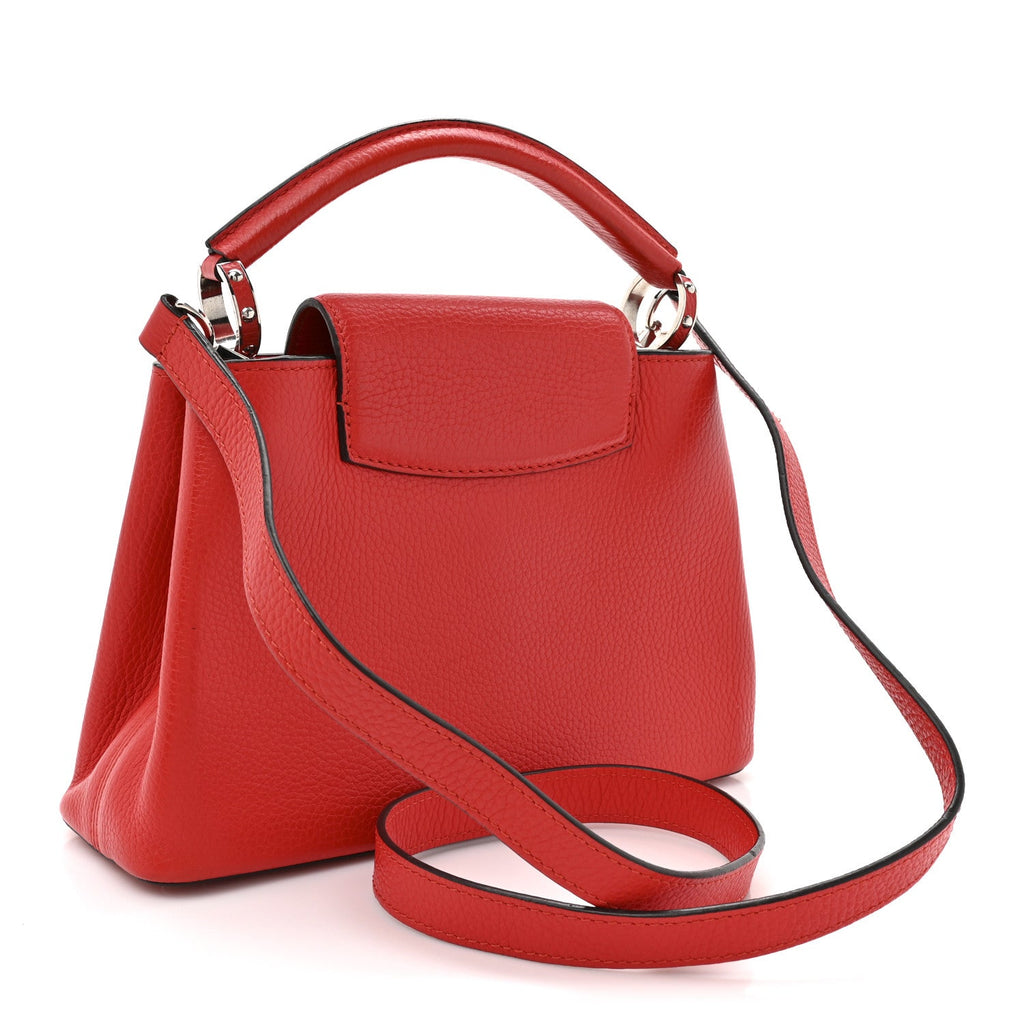 Louis Vuitton Taurillon Capucines BB Coquelicot