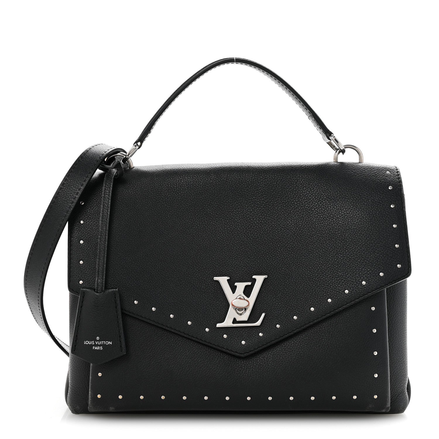 Louis Vuitton Soft Calfskin My Lockme Studs Black