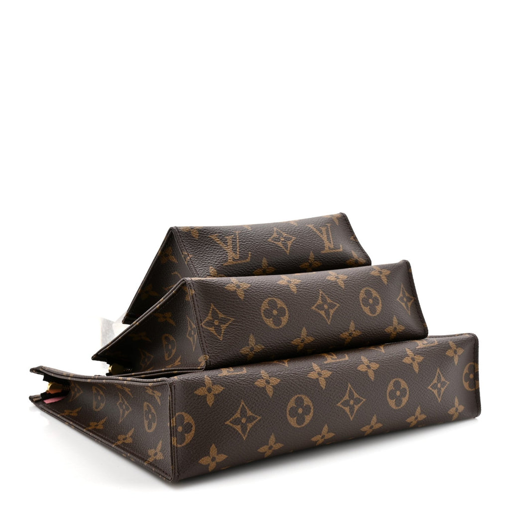 Louis Vuitton Monogram Trio Toilet Pouch Set