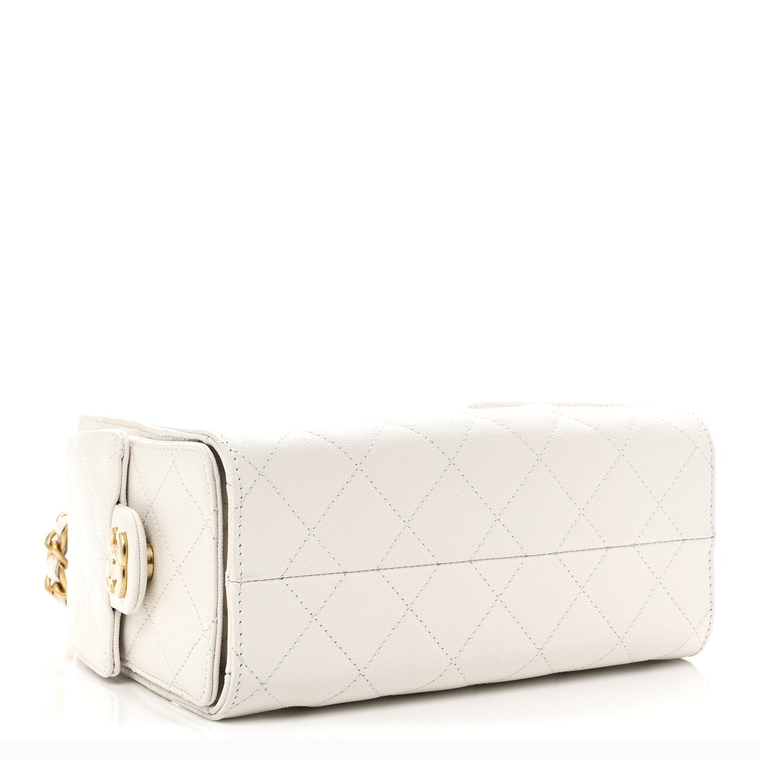 Chanel Caviar Quilted Mini Chanel 25 Handbag White