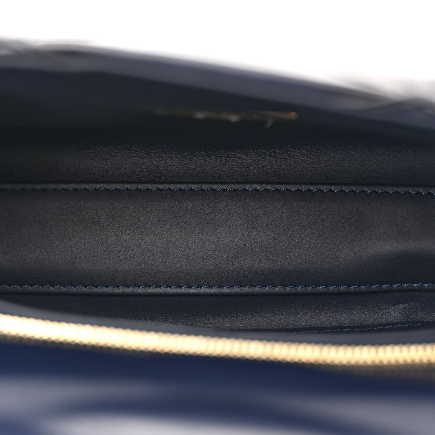 Louis Vuitton Lambskin Malletage Top Handle GO-14 MM Bleu Marine