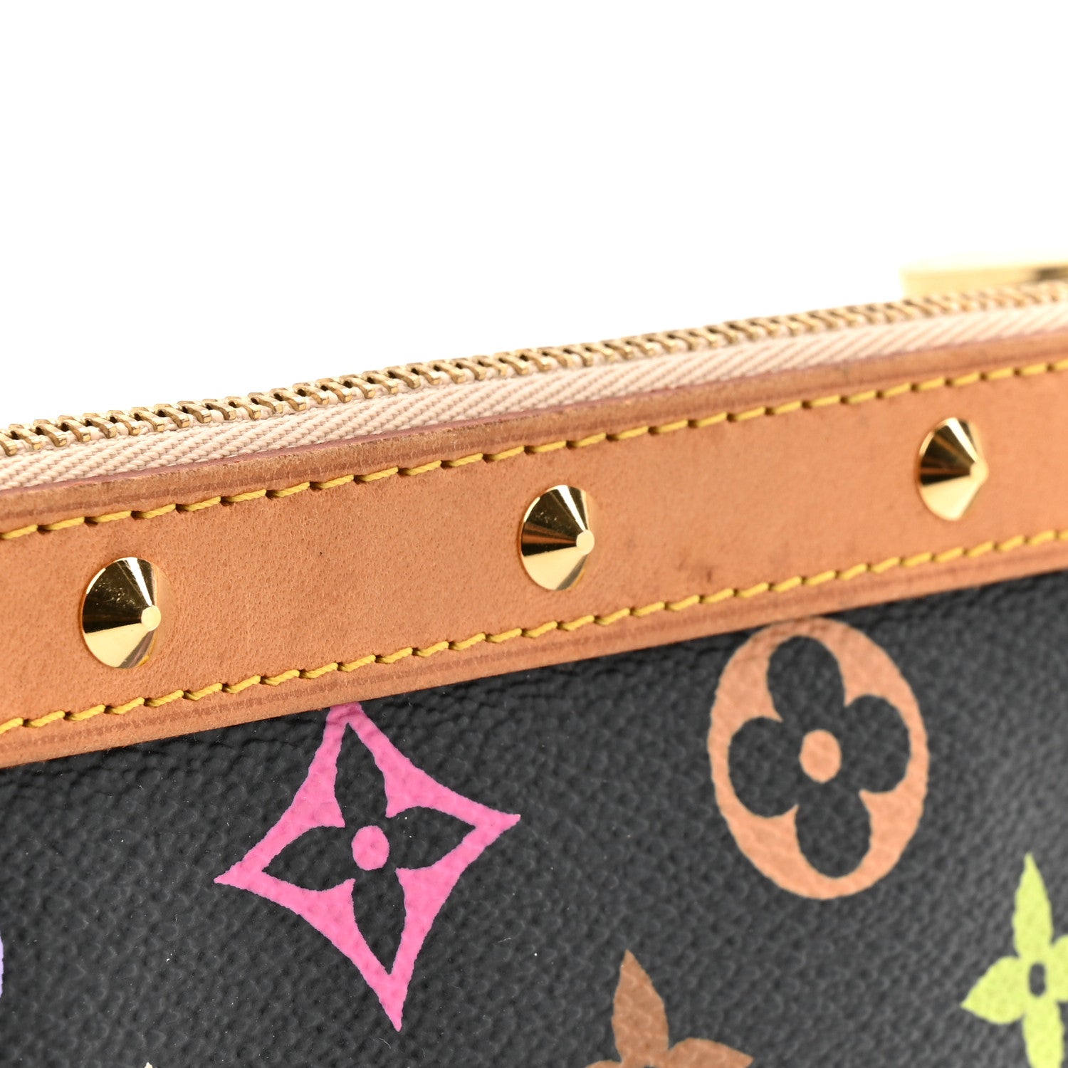 Louis Vuitton Monogram Multicolor Pochette Accessories Black