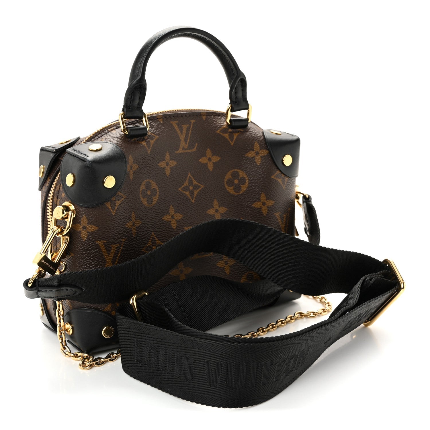 Louis Vuitton Monogram Petite Malle Souple Black