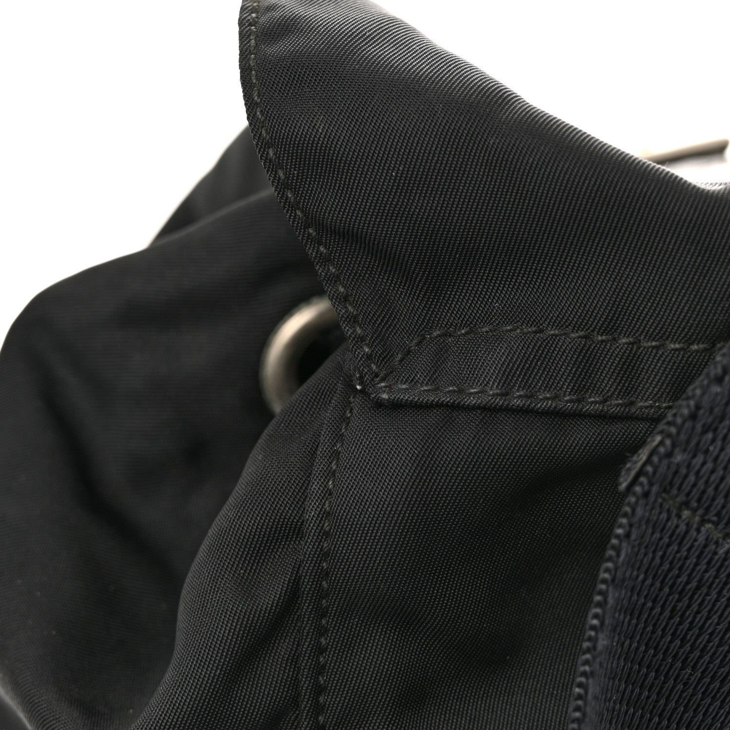 Prada Nylon Vela Mini Cinch Backpack Black