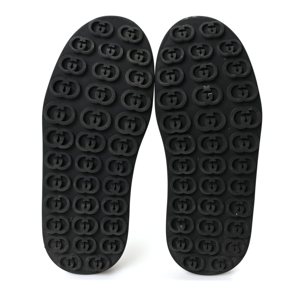Gucci GG Monogram Jacquard Womens 1977 Tennis Platform 52mm Sneakers 36.5 Black Mystic White