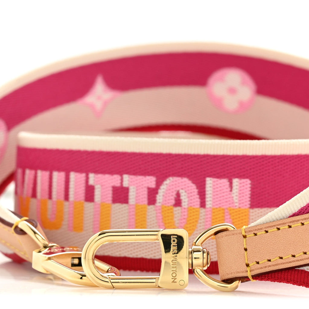 Louis Vuitton Jacquard Speedy Bandouliere 20 Shoulder Strap Fuchsia