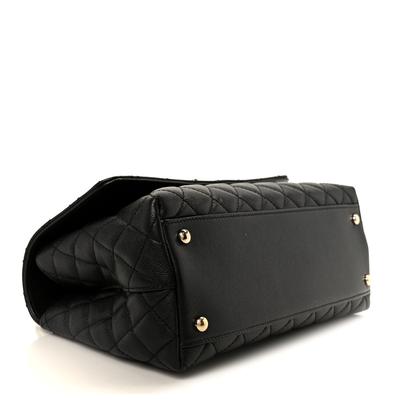 Chanel Caviar Quilted Small Coco Handle Flap Black