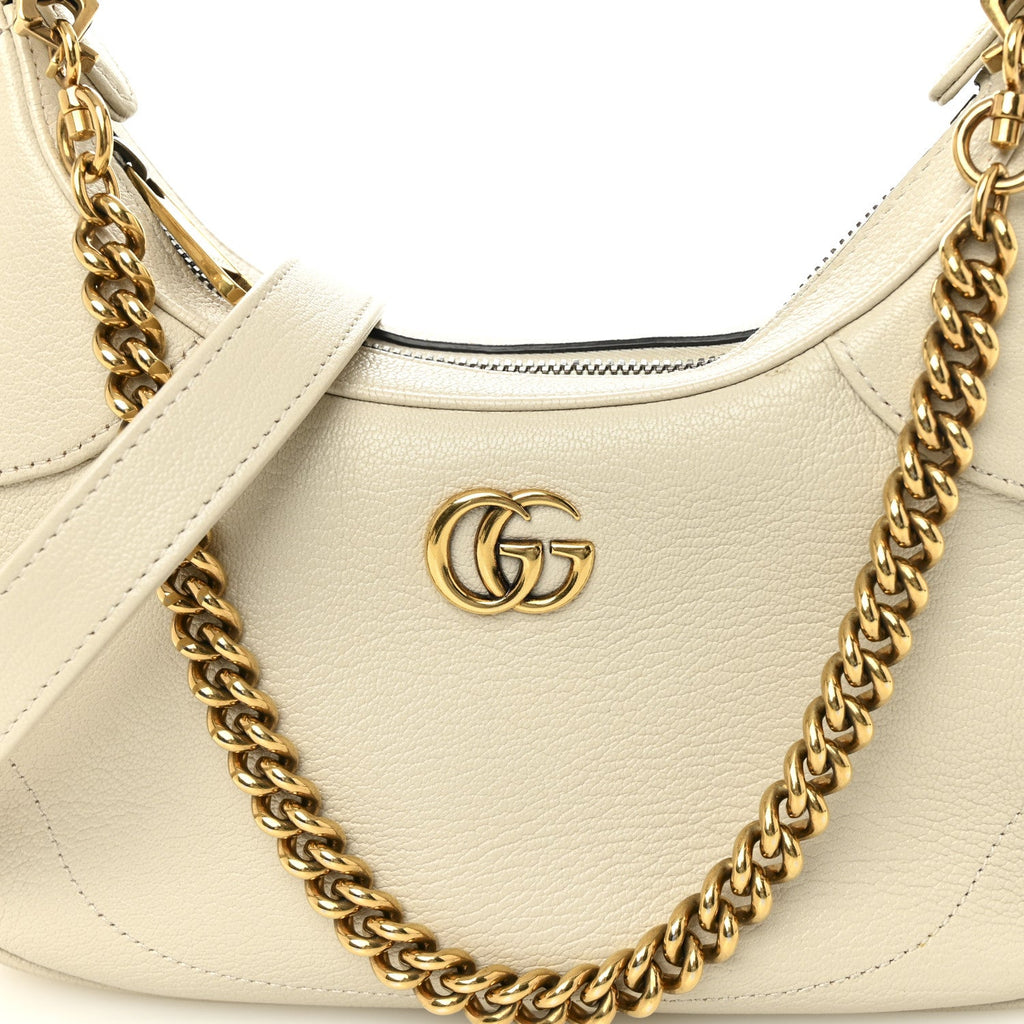 Gucci Goatskin Small Aphrodite Shoulder Bag Mystic White