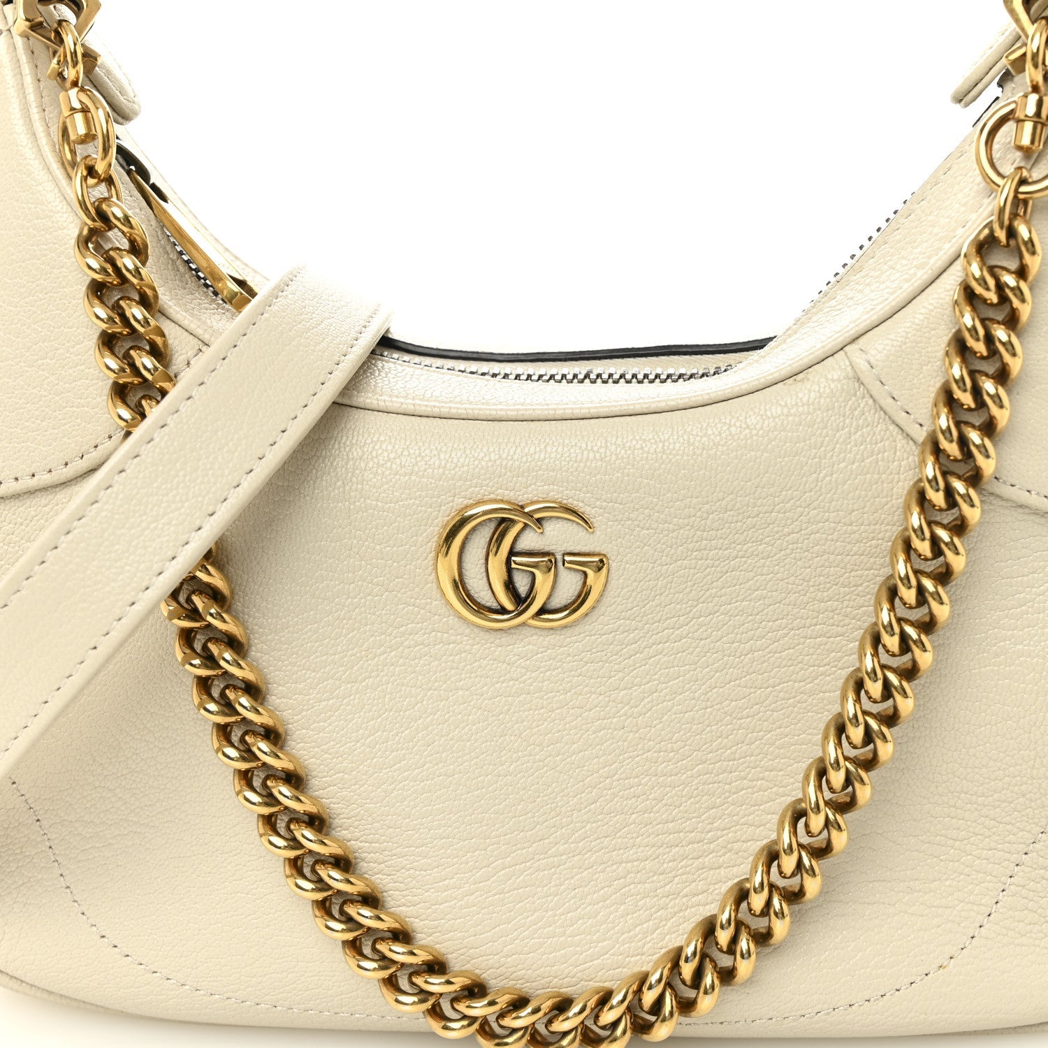 Gucci Goatskin Small Aphrodite Shoulder Bag Mystic White