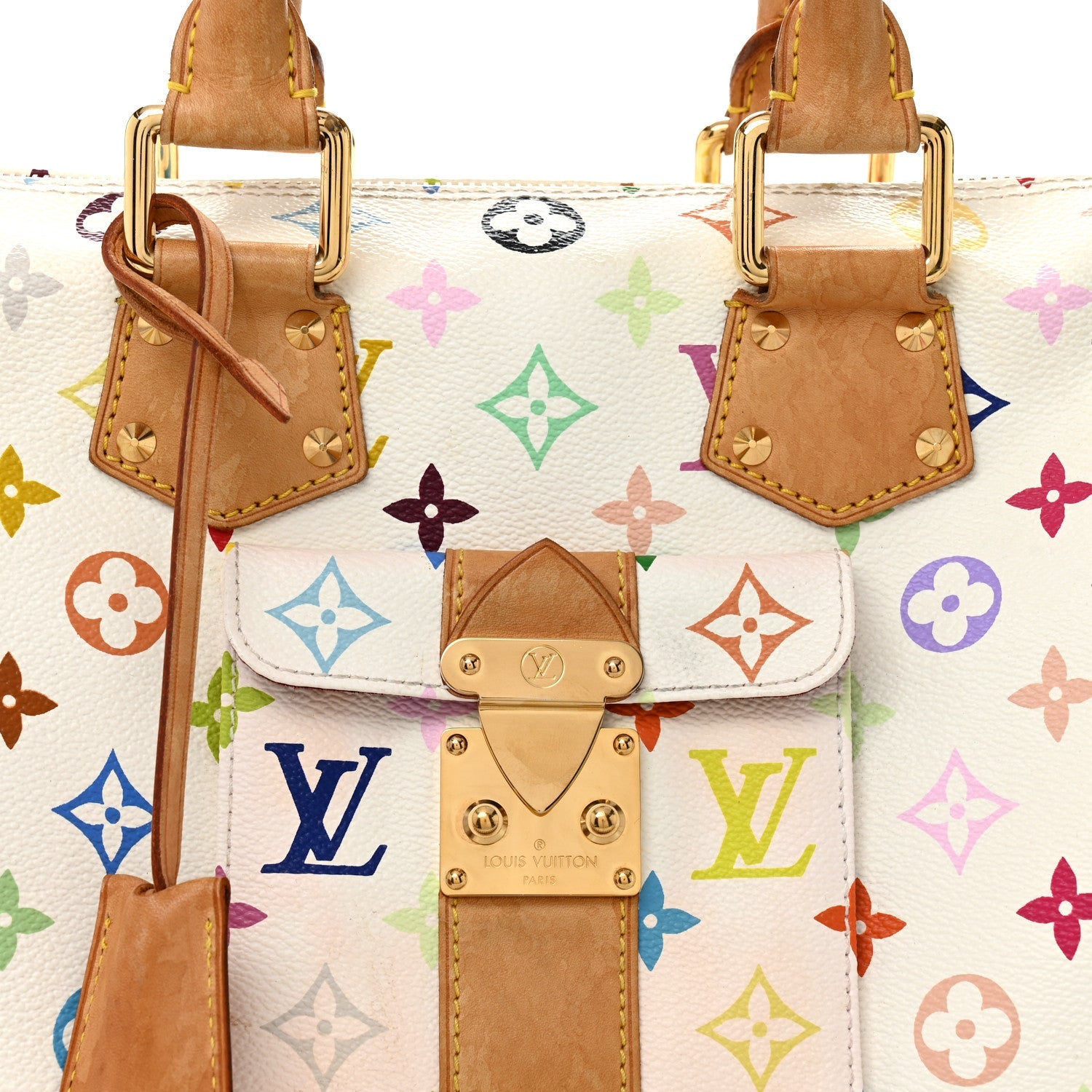Louis Vuitton Monogram Multicolor Speedy 30 White