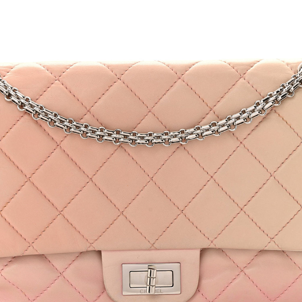 Chanel Lambskin Degrade Quilted 2.55 Reissue 227 Flap Light Pink