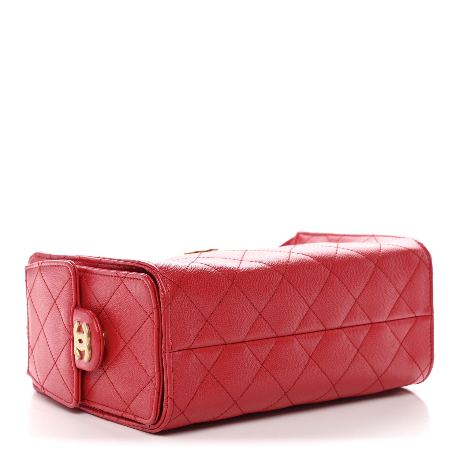 Chanel Caviar Quilted Mini Chanel 25 Handbag Red